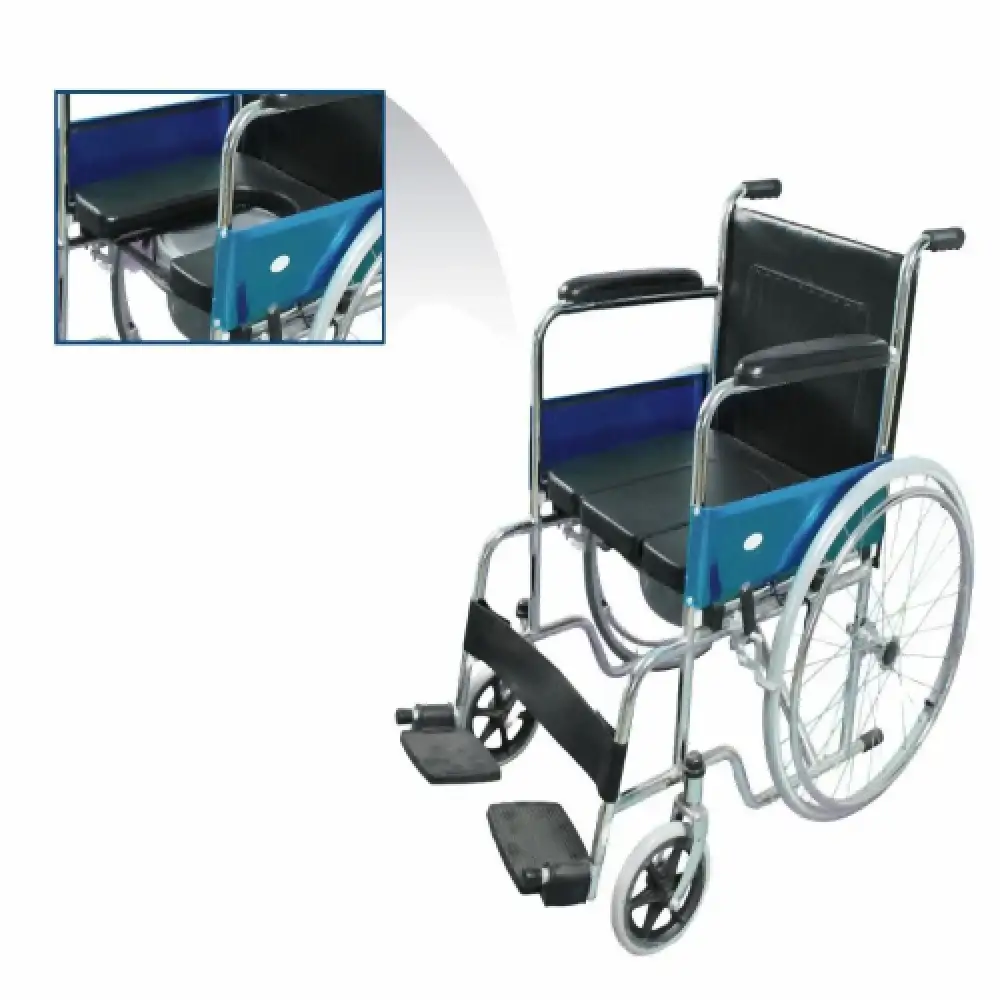 كرسي متحرك بفتحة حمام عجل كبير yuwell H005B